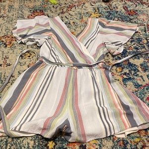 Pastel striped Romper